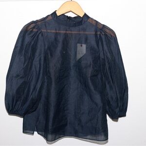 Ted Baker London Deep Blue Blouse Size 1